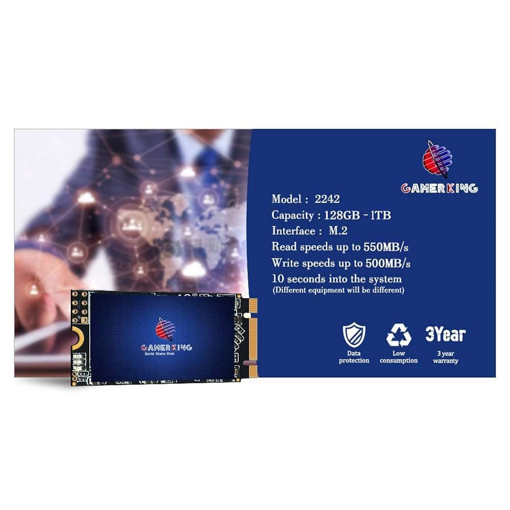 GAMERKING SSD M.2 2242 1TB NGFF 내장 솔리드 스테이트 드라이브 고성능 하드 데스크탑 노트북 SATA III 6Gb /s M2 (1TB, 2242) - 상세 이미지 3