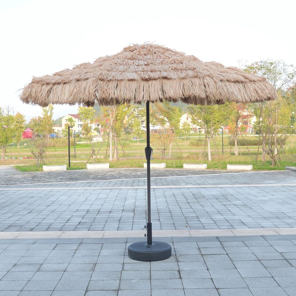 초가 파라솔 인조 볏짚 볏집 밀짚 인공 야자수 3m A. 2.7m 단일 상단 받침대 없음 - 상세 이미지 3