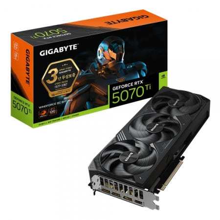 GIGABYTE 지포스 RTX 5070 Ti WINDFORCE OC SFF D7 16GB 제이씨현 빠른 배송 ~DJ