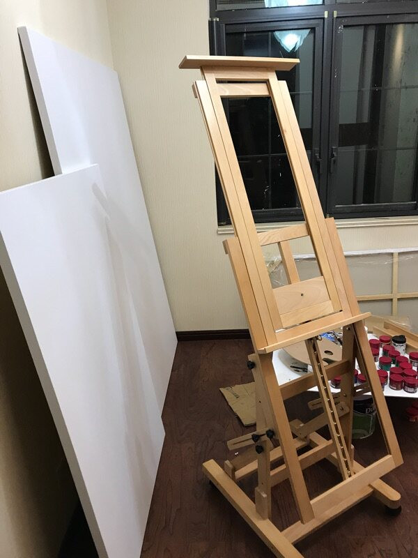 대형 원목 이젤 초대형 작업대 스탠드 나무 전문가용 단일모델 - 상세 이미지 5