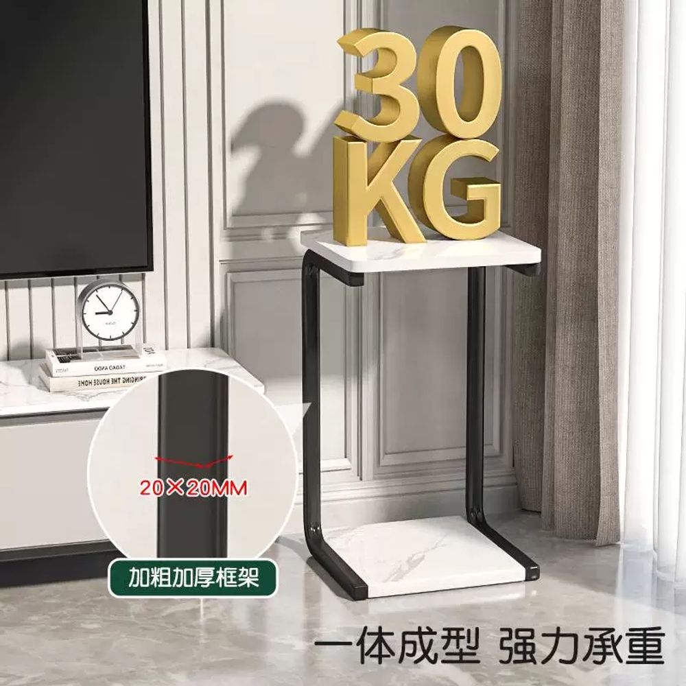 거실화분정리대 다육이 식물 거치대 화분 2단 다이 인테리어 A. 블랙 화이트 면 53cm - 상세 이미지 3