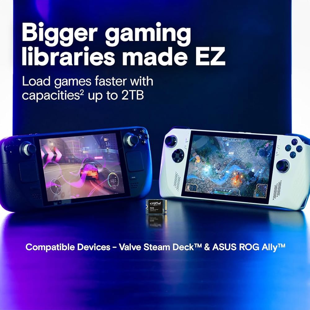 중요한 P310 1TB M.2 2230 SSD, PCIe Gen4 NVMe, 최대 7,100MB/s, 내장 솔리드 스테이트 드라이브, 스팀 덱, ASUS ROG Alli, MSI - 상세 이미지 3
