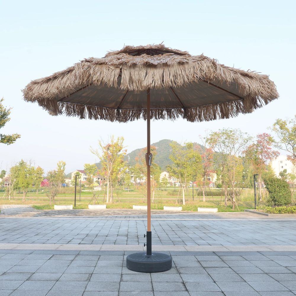 초가 파라솔 인조 볏짚 볏집 밀짚 인공 야자수 3m A. 2.7m 단일 상단 받침대 없음 - 상세 이미지 2
