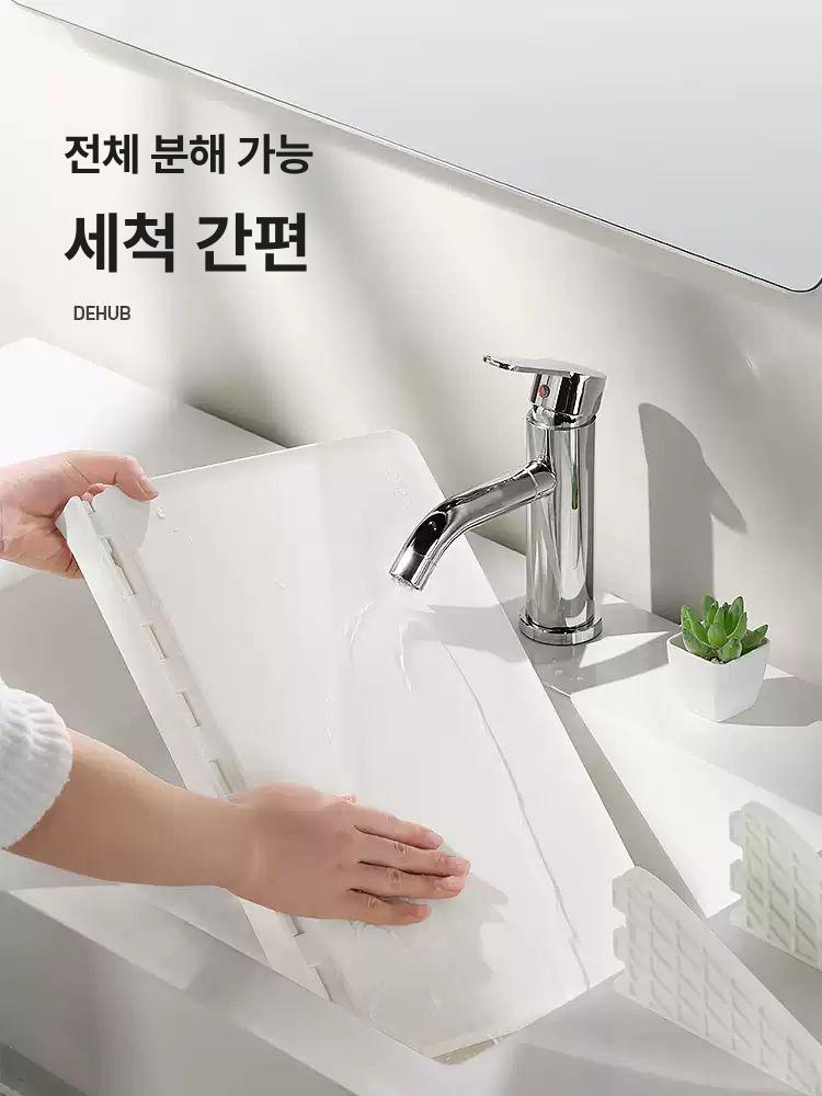 욕실 접이식 수건걸이 무타공 타월걸이 선반 수납 행거 벽걸이 세트 1개 - 상세 이미지 5
