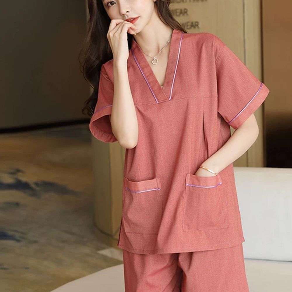 마사지옷 가마 9XL 6XL 빅사이즈 찜질복 황토 5XL 진파 A. XL, A. 진한 파랑 - 상세 이미지 4