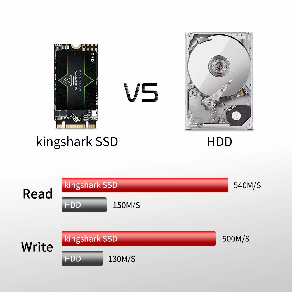 킹샤크 게이머 SSD M.2 2242 128GB 내장 Ngff 42MM SATA III 6Gb /s (128GB, 2242) - 상세 이미지 3