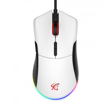 게이밍 마우스 앱코 HACKER A230 유선 RGB 7버튼 화이트