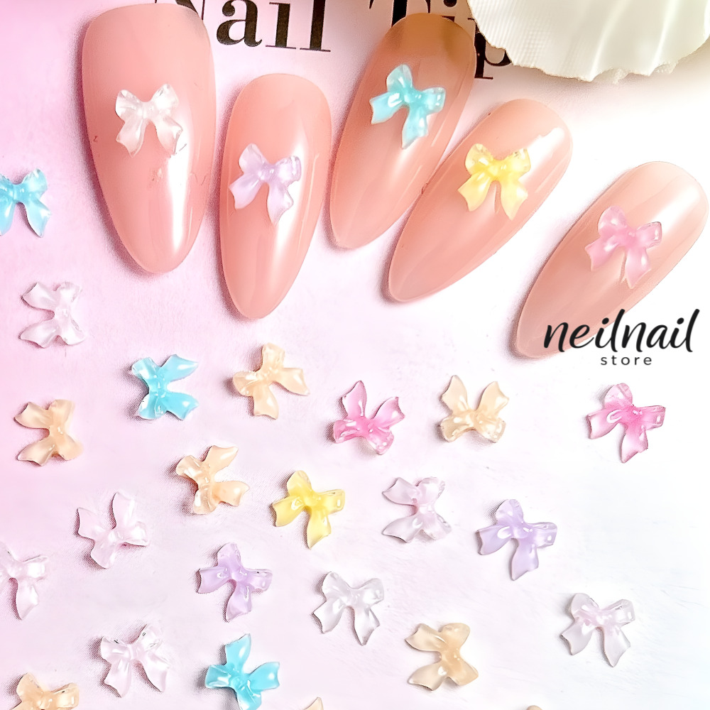 캔디팝 초미니 리본 네일파츠 5pcs - 상품 이미지