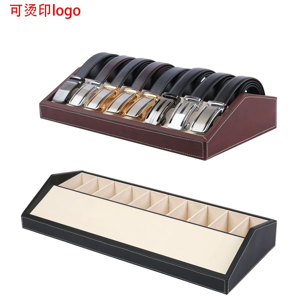 벨트 보관함 진열 정리함 정리대 다용도 수납함 허리띠 A. 검정 6칸, A. 공식 표준 - 상품 이미지