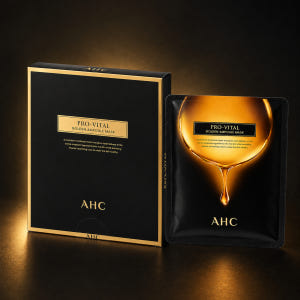AHC 프로 바이탈 골든 앰플 마스크팩 영양 보습 탄력 시트팩 4매, 5... 솔직 후기 | 피부 타입별 분석 - 상품 이미지 2