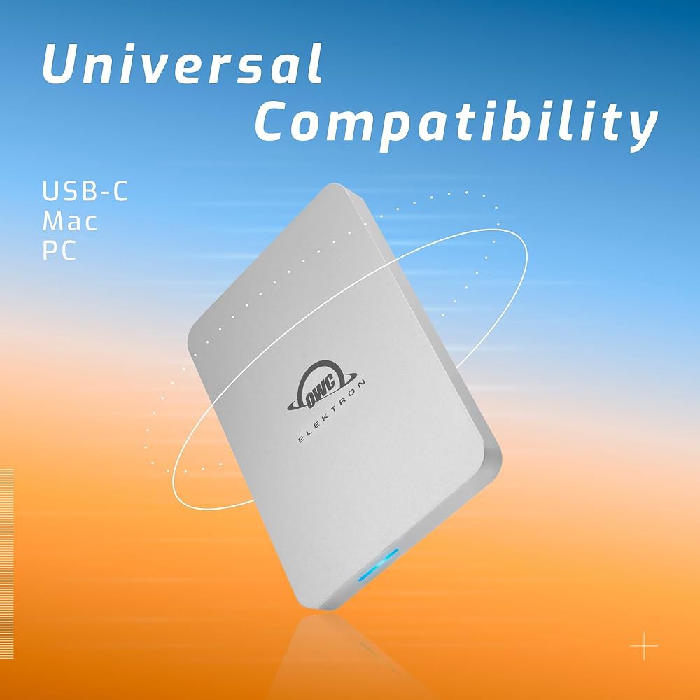 OWC 특사 프로 일렉트론 휴대용 SSD - 1TB 외장 솔리드 스테이트 드라이브 USB 3.2세대 USB-C 프로페셔널 등급 속도 10Gb /s 읽기 및 쓰기 분쇄, 방진, 방수 - 상세 이미지 3