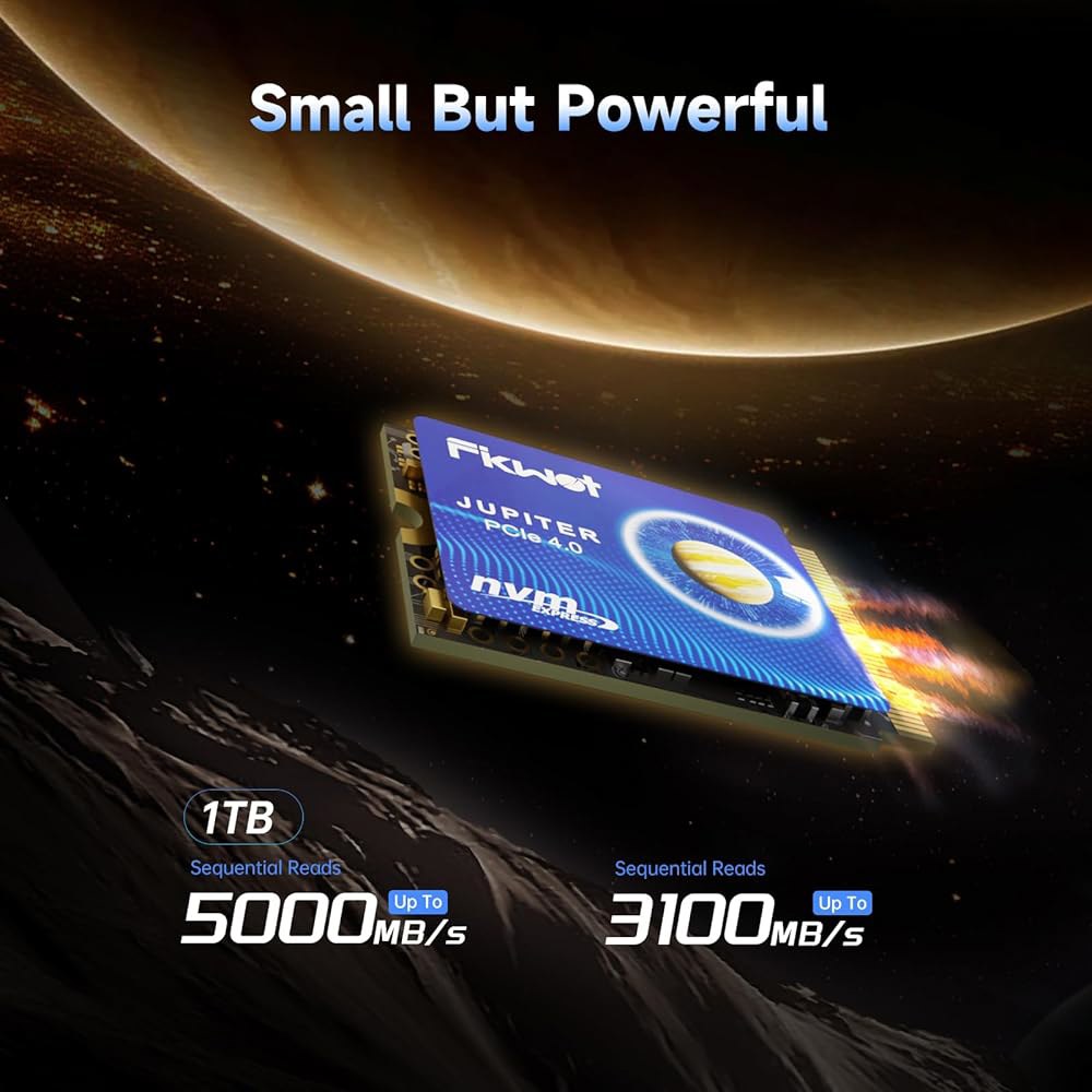 스팀 덱 PCIe Gen 4x4용 Fikwot FX953 M.2 2230 SSD 1TB NVMe SSD, 최대 5000MB/s 읽기, M2 내장 솔리드 스테이트 드라이브, ASUS - 상세 이미지 3