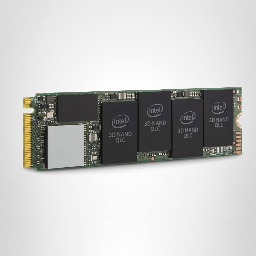 인텔 660p 시리즈 M.2 2280 1TB PCIe NVMe 3.0 x 4 3D2, QLC 내부 솔리드 스테이트 드라이브(SSD) SSDPEKNW010T8X1 1 TB - 상품 이미지