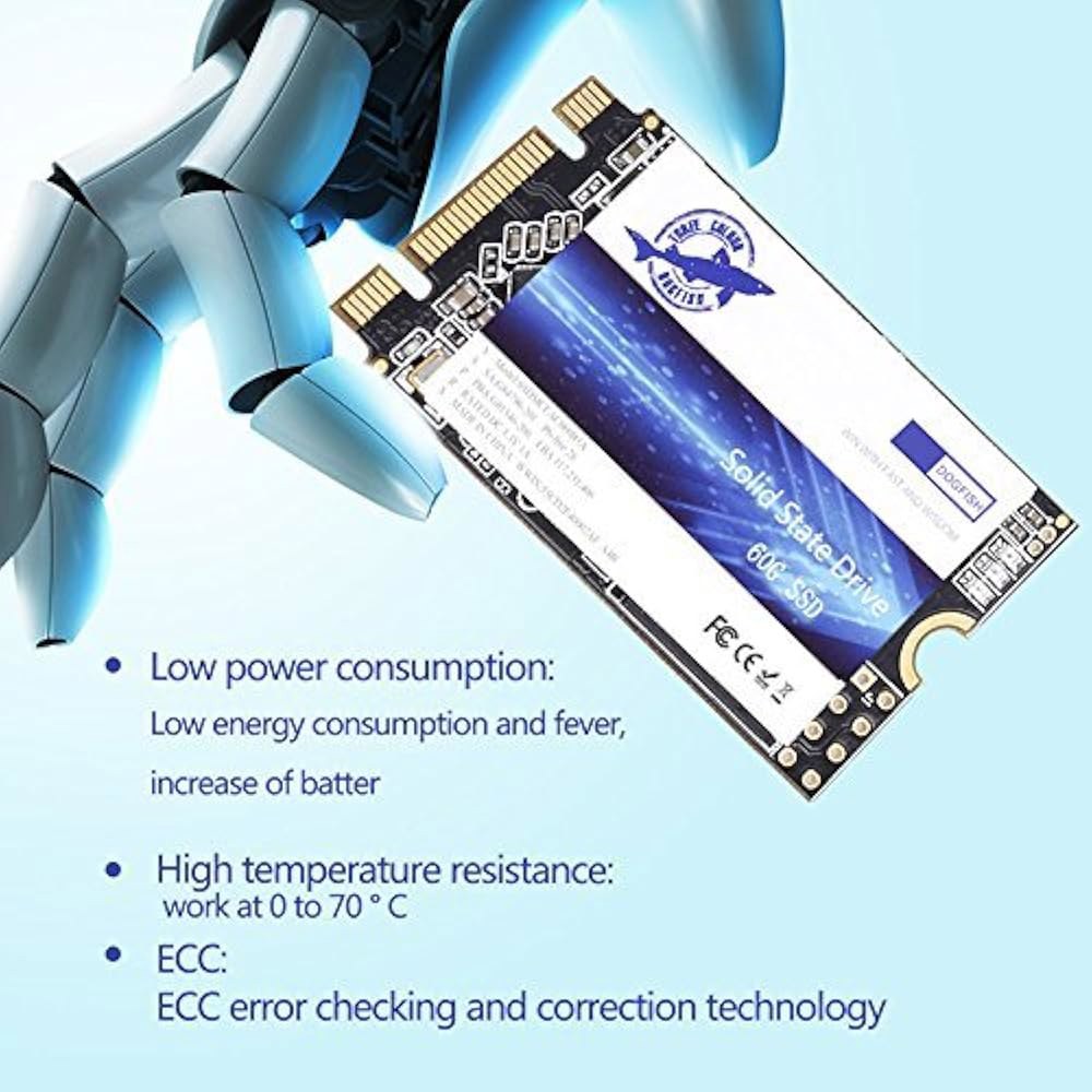 Dogfish SSD M.2 2242 1TB NGFF 유닛 Stato Solido Intere 드라이브 디스크 내부 Intero 솔리드 스테이트 노트북 하드 (M.2 1TB) - 상세 이미지 2