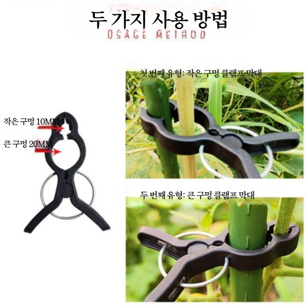 넝쿨 집게 줄기 지지대 덩굴 클립 고추 식물 가지 오이 포도 토마토 식물 고정핀 - 상세 이미지 5