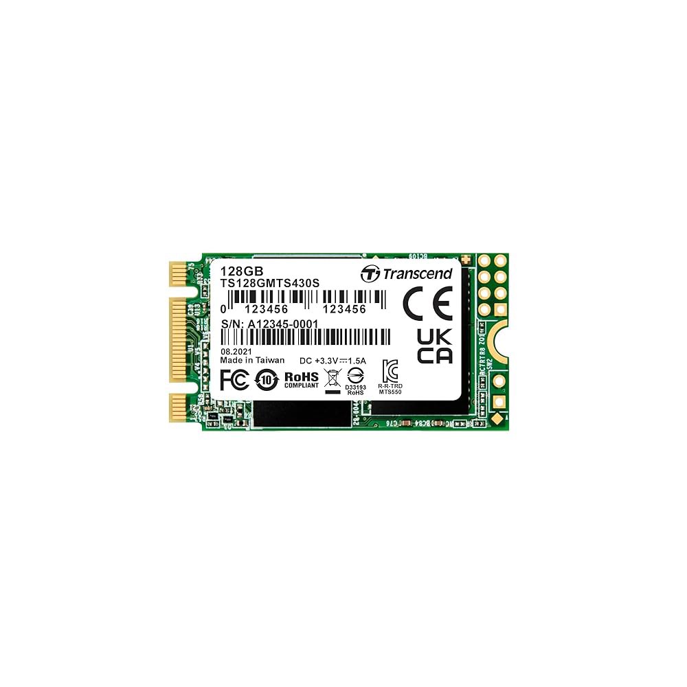 128GB M.2 2242 SATA III SSD, MTS430S B+M 키, DRAM 캐시, 최대 560MB/s, 울트라북 / 노트북 PC 데스크톱, SLC LDPC 오류 수정을 - 상품 이미지