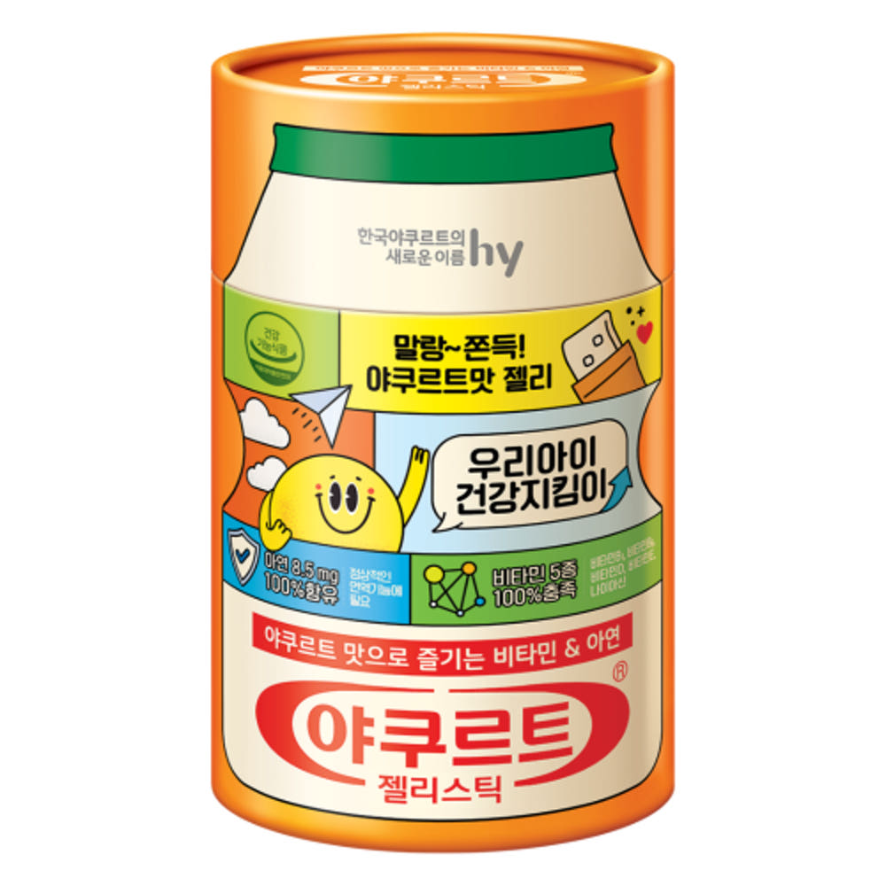 한국야쿠르트 야쿠르트 젤리스틱 새콤달콤 야쿠르트맛 15g x 30포 - 상품 이미지
