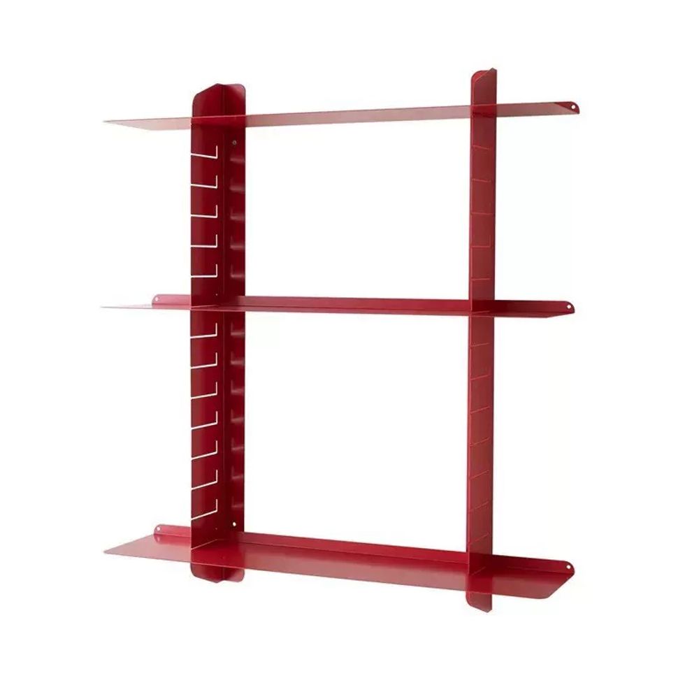 벽면 레드 책장 벽선반 4단 철제 장식 A. 노랑 60x15x60 - 상세 이미지 5