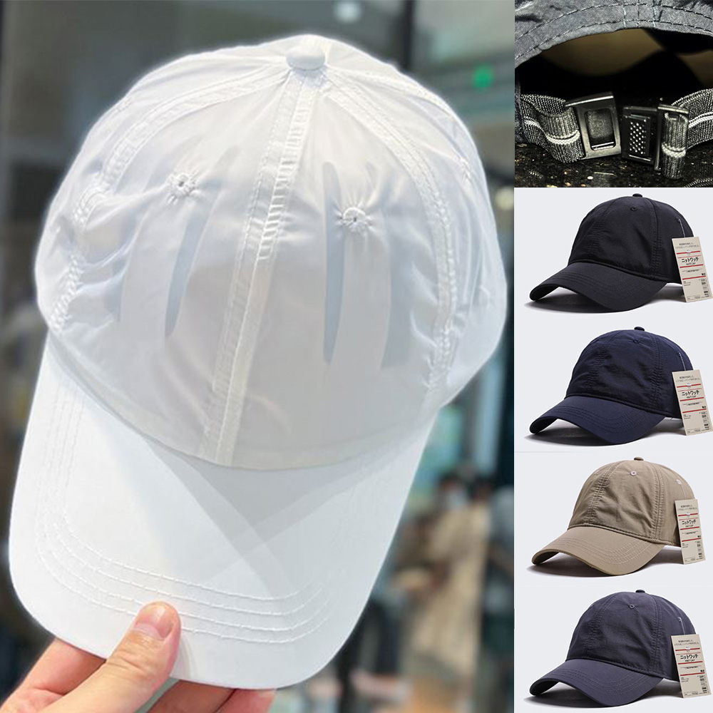 남녀 경량 모자 스포츠 커플 외출 무지 패션 소품 - 상품 이미지