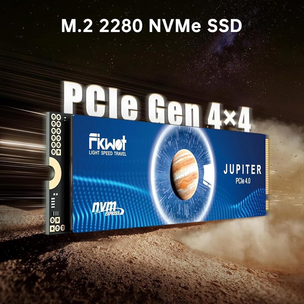 Fikwot FX991 M.2 SSD 4TB NVMe M2 2280 PCIe Gen 4x4, 최대 7000MB/s 읽기, PS5 노트북 데스크탑 3D QLC NAND용 내장 솔리드 - 상세 이미지 3