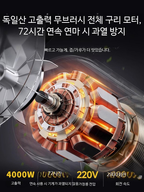 사료 곡물 분쇄기 농업용 대형 옥수수 콩 초미세 잡곡 1500W 패키지 - 상세 이미지 4