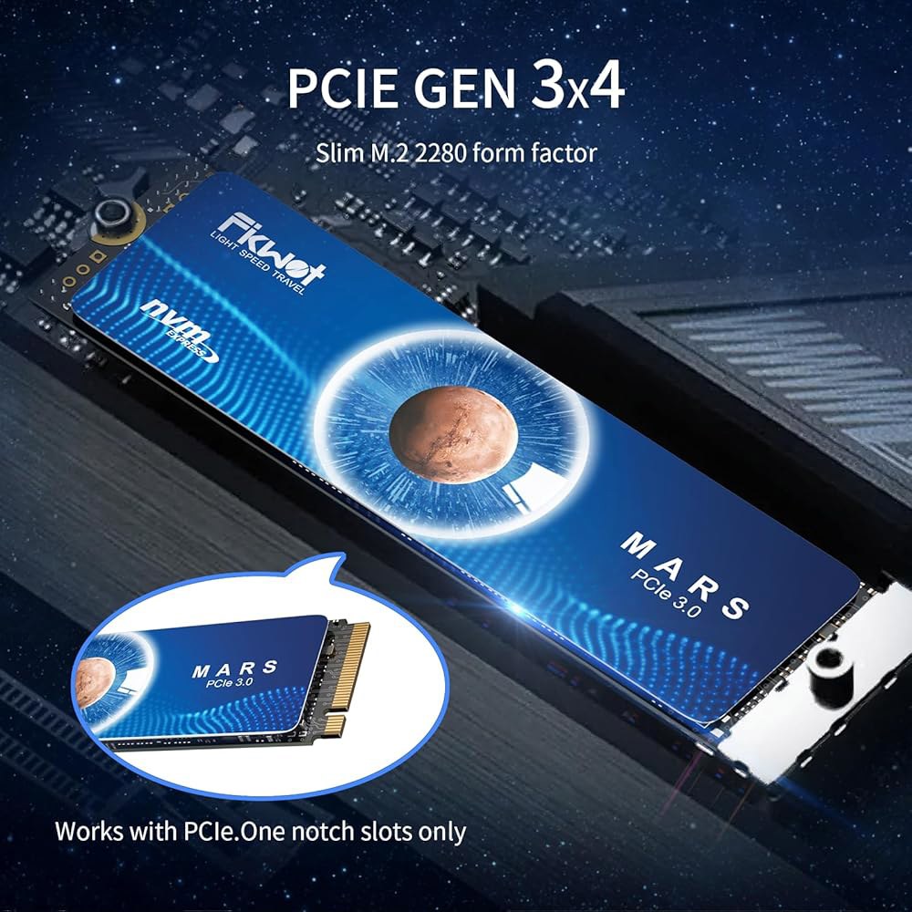 Fikwot FX550 NVMe SSD 512GB M.2 PCIe 3.0 4, 최대 3,200MB/s 읽기, M2 2280 내장 솔리드 스테이트 드라이브, 데스크톱, 노트북 및 - 상세 이미지 3