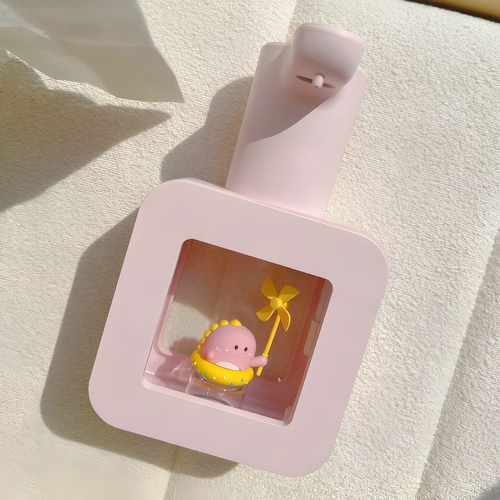 이소품 주방자동디스펜서 거품 핸드워시 세제 용기 손세정기 400ml, 핑크 - 상품 이미지