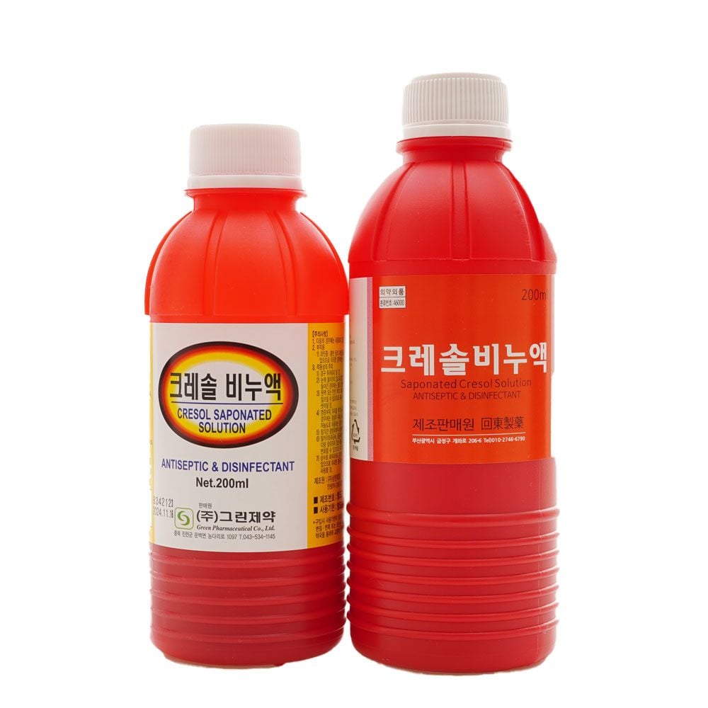 크레졸 크레솔 비누액 천보 200ml 5병 - 상품 이미지
