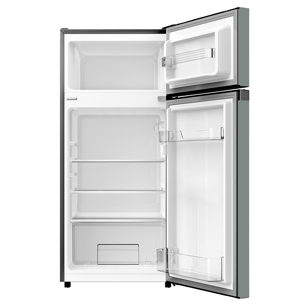 소형 미니 사무실 신혼 원룸 2도어 예쁜 인테리어 112L 냉장고 매트 모스그레이 상품 이미지