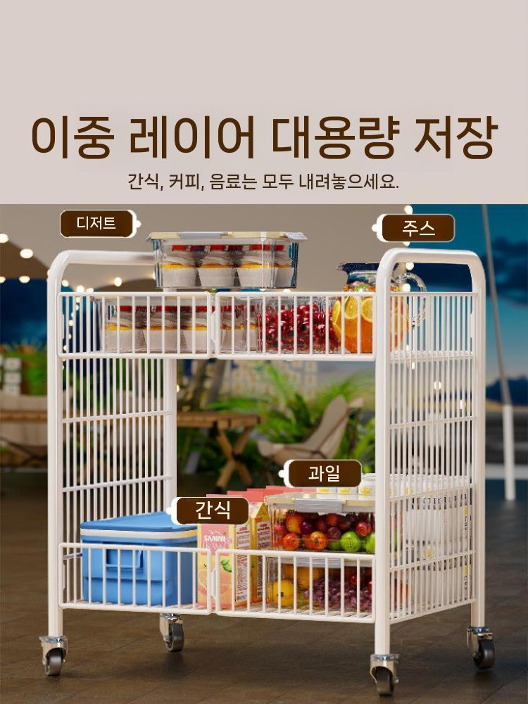 이동식 접이식 매대 철제 행사용 편의점 경량 판촉대 - 상세 이미지 3