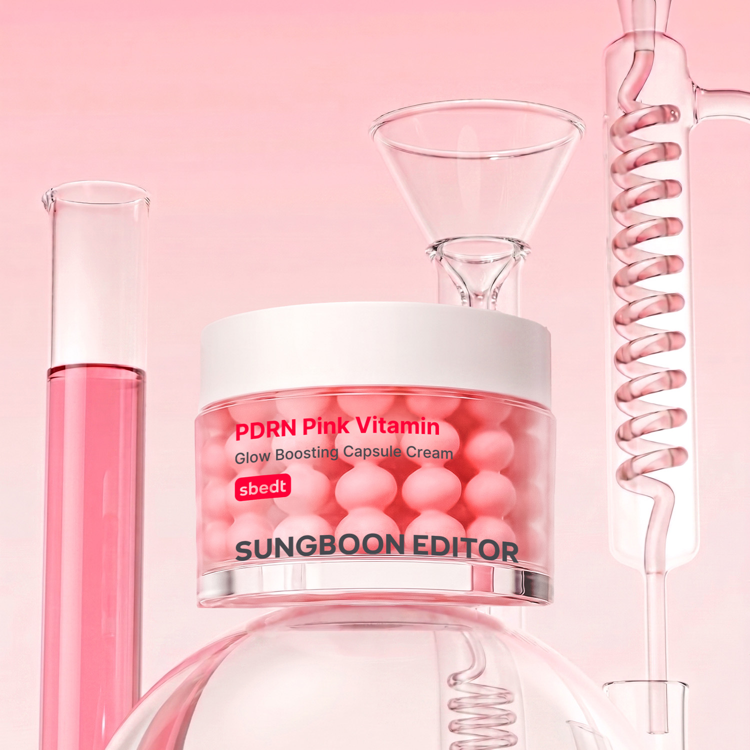 성분에디터 PDRN 핑크 비타민 글로우 부스팅 캡슐 크림 50ml, 2개 - 상세 이미지 3