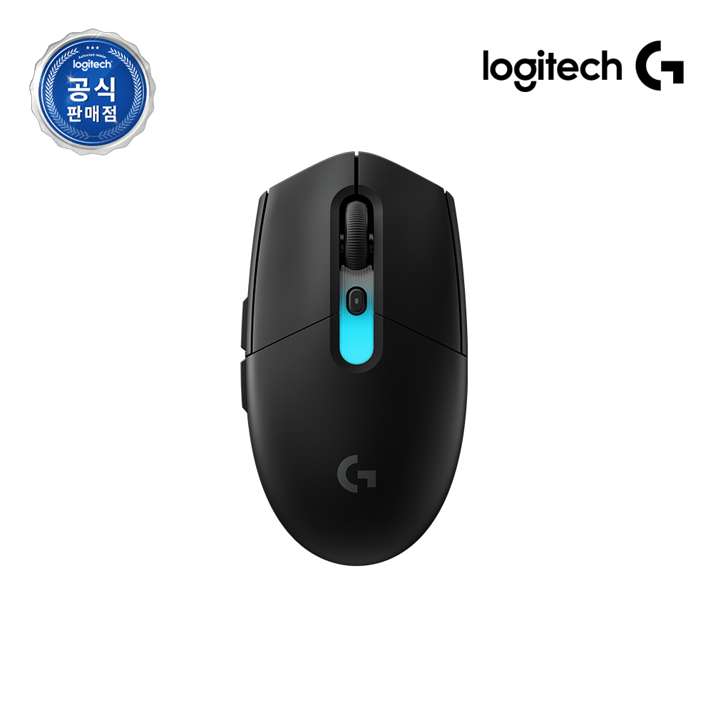 [힐링쉴드보호필름증정] 로지텍코리아 공식 G304 X SUPERLIGHT 게이밍 마우스 블랙 - 상품 이미지