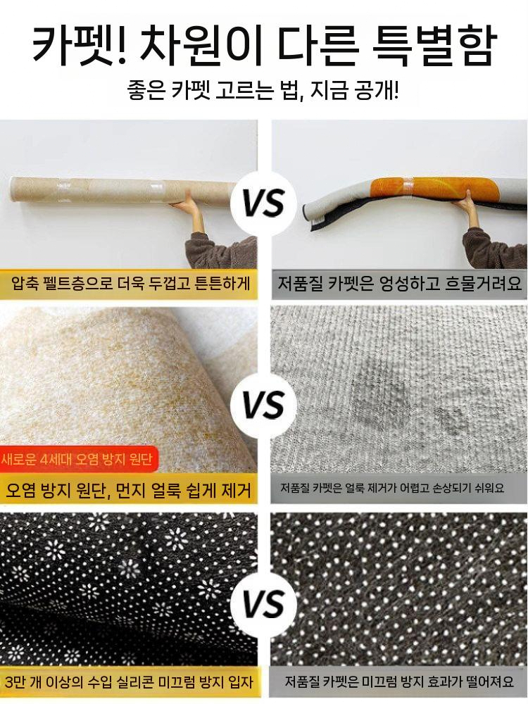북유럽 사계절 카페트 거실 발매트 러그 포함 규조토 A 120x160cm - 상세 이미지 3