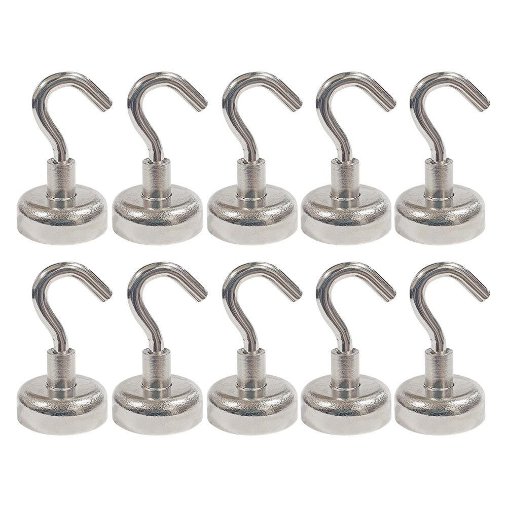 고리자석 20mm 1SET 10P 초강력 네오디움 후크 자석 - 상품 이미지