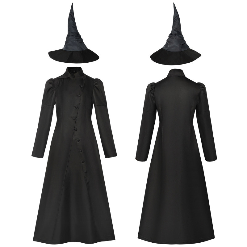 사악한 Elphaba 코스프레 의상 마녀 드레스 유니폼 서쪽의 할로윈 파티 여성 - 상세 이미지 5
