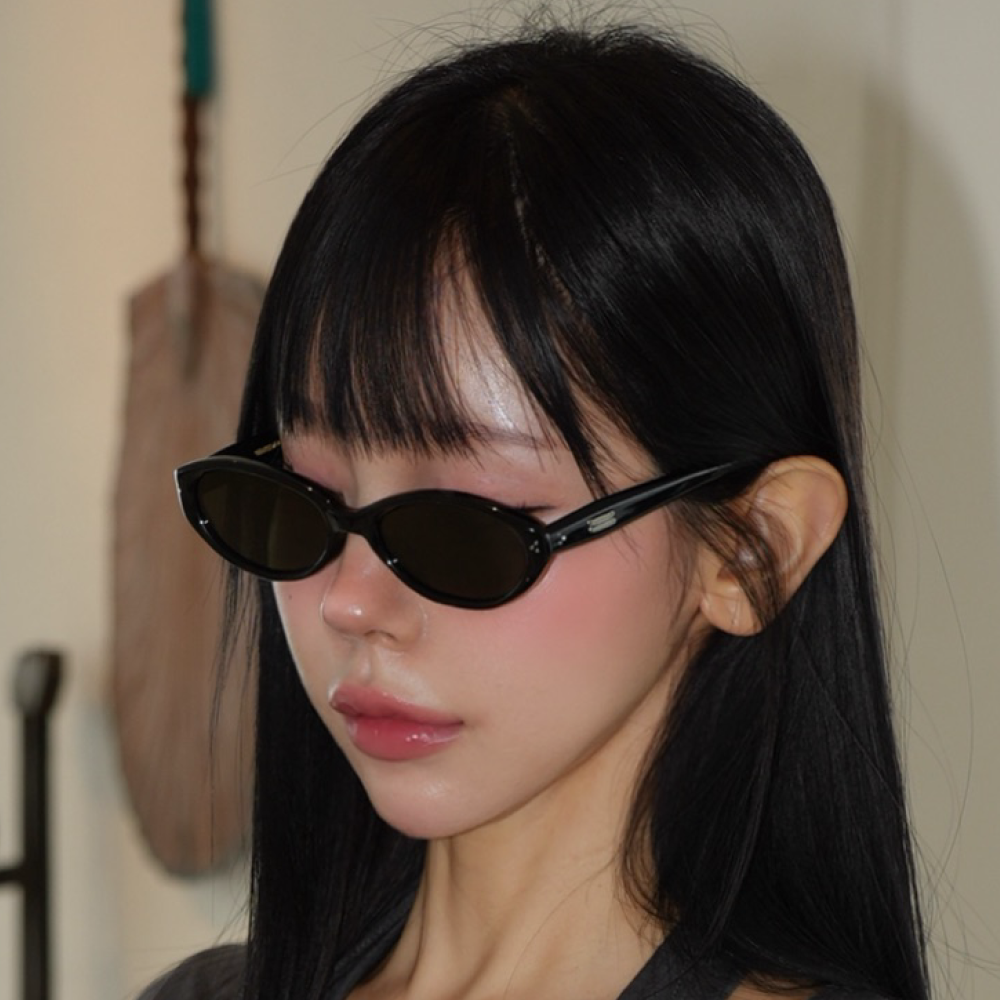 젠틀몬스터 쿠스쿠스 블랙 오벌 선글라스 여자 패션 뿔테 긱시크 - 상세 이미지 2