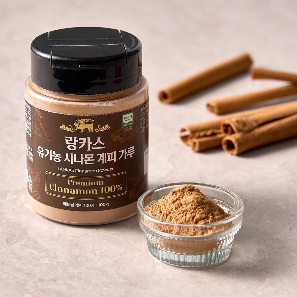 유기농으로 재배한 YB1등급의 진한 맛과 향 시나몬 계피 가루 100g - 상품 이미지