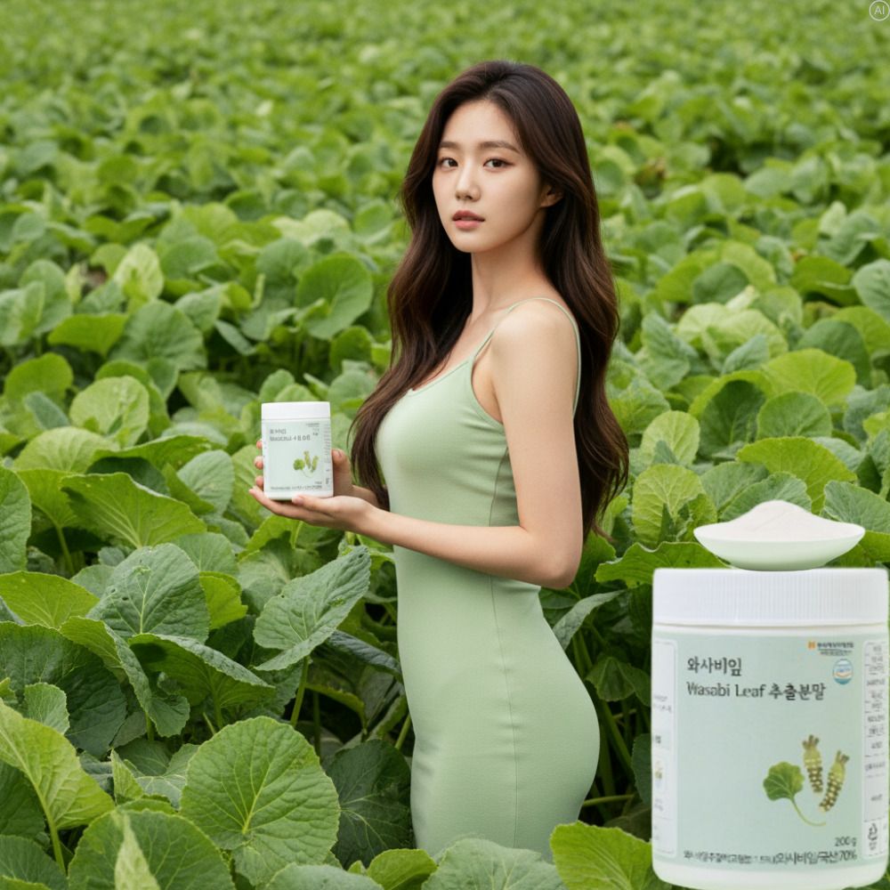 국내산 와사비잎추출물 분말가루 효과좋은 단기간 먹으면서 다이어트 - 상품 이미지