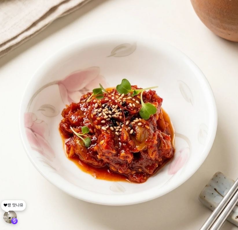 창난젓 80g 5개 소포장 아질산나트륨 없는 깔끔한 양념 밥도둑 젓갈 밥반찬 - 상품 이미지