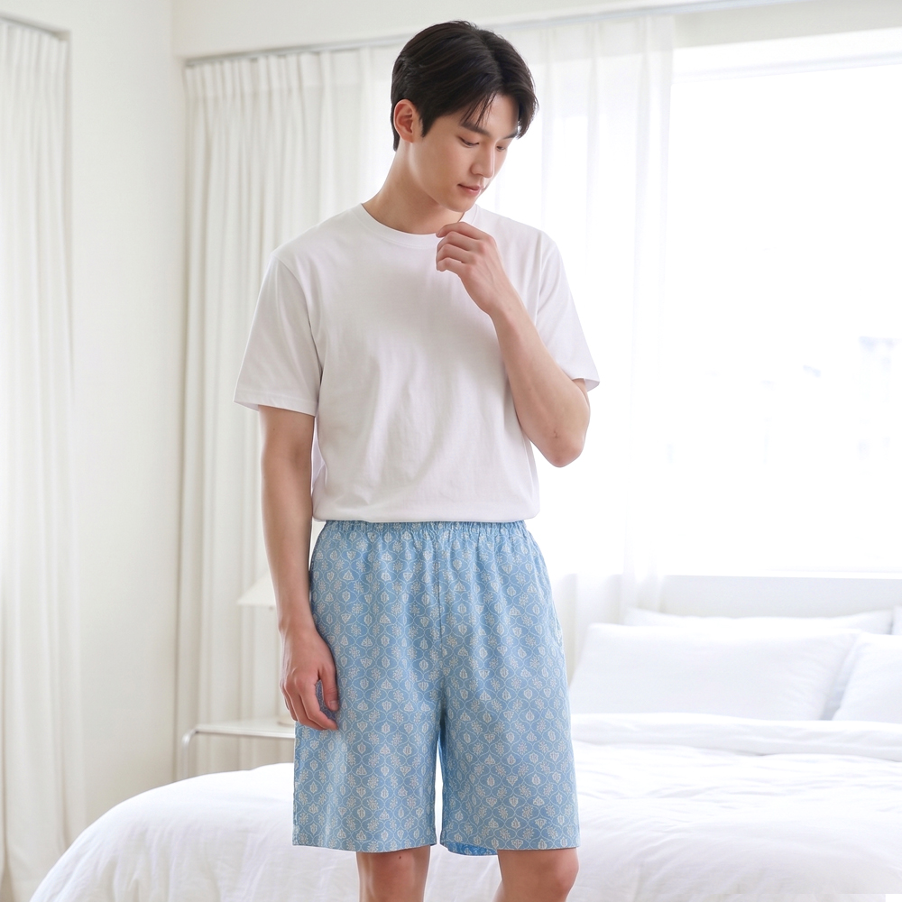 여름 커플 여름 남성 여성 반바지 파자마 실내복 PJ메리고(레이온 5부) 이미지 7