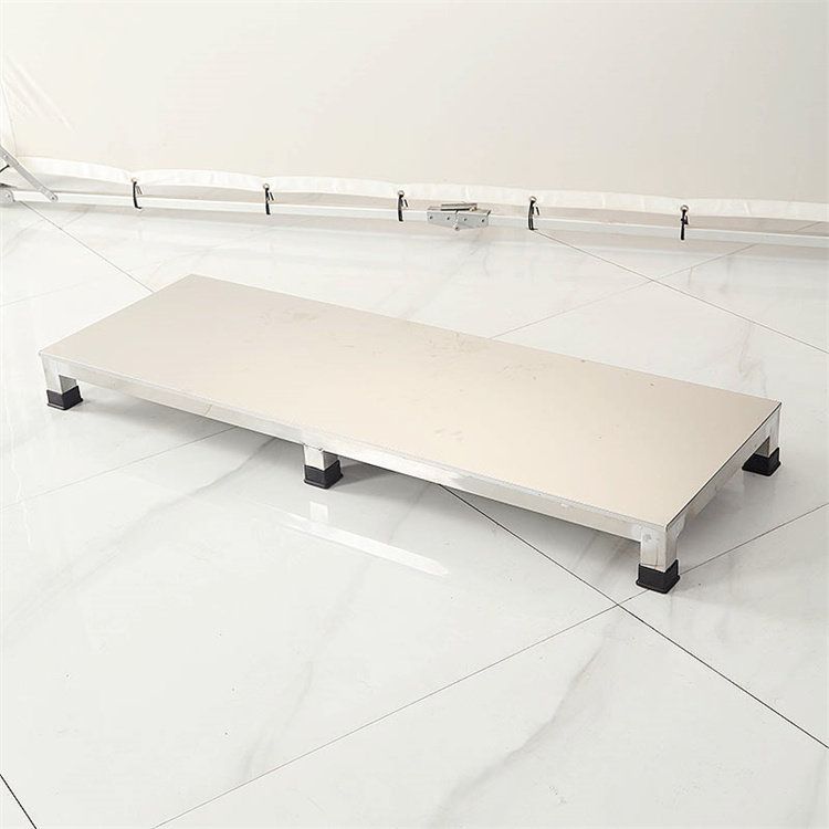 스테인레스 낮은 받침대 보조선반 스테인리스 바닥 100x50cm - 상세 이미지 3
