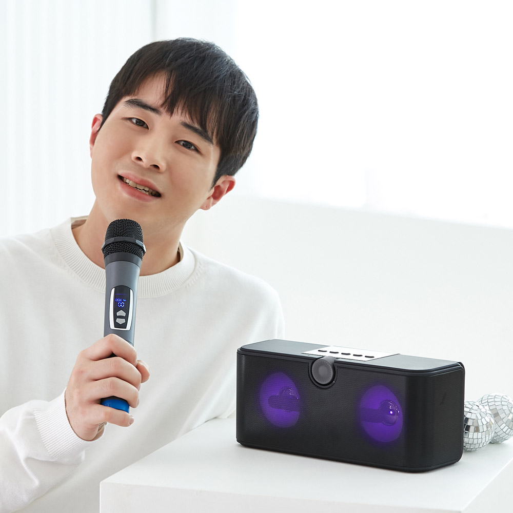 더씽 블루투스 마이크 노래방 휴대용 강의용 행사용 무선 마이크 - 상세 이미지 5