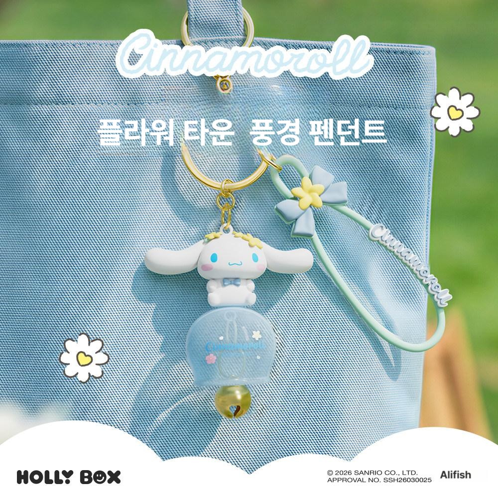 산리오 풍경 키링 키홀더 열쇠고리 차 가방 백팩 장식 종 참 선물 쿠로미 포차코 마이멜로디 마이멜로디 - 상세 이미지 5