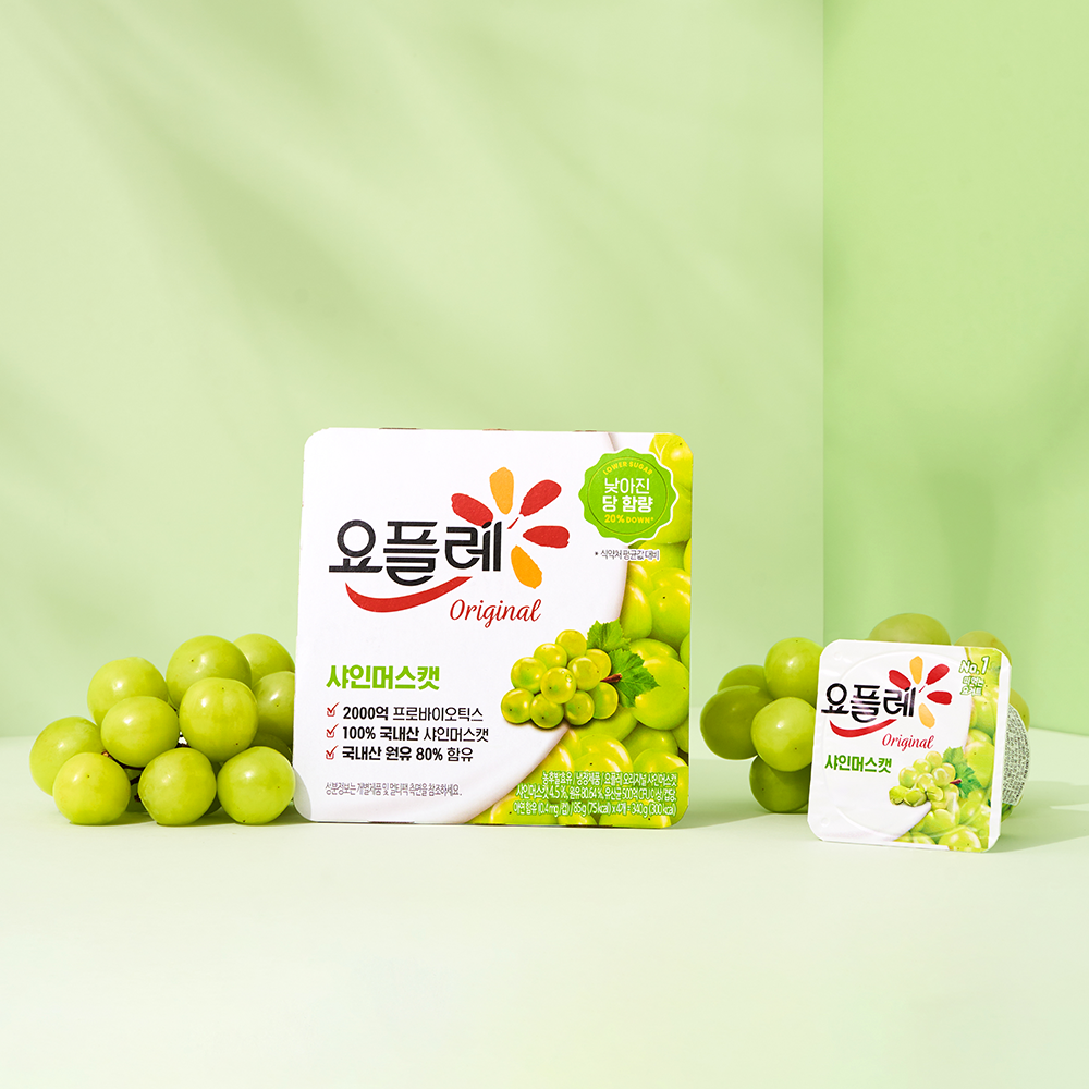 빙그레 요플레 오리지널 샤인머스캣, 85g, 8개 - 상세 이미지 2