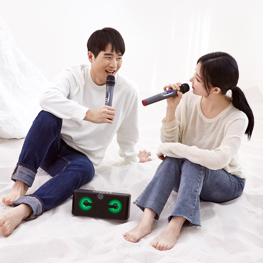 더씽 블루투스 마이크 노래방 휴대용 강의용 행사용 무선 마이크 - 상세 이미지 2