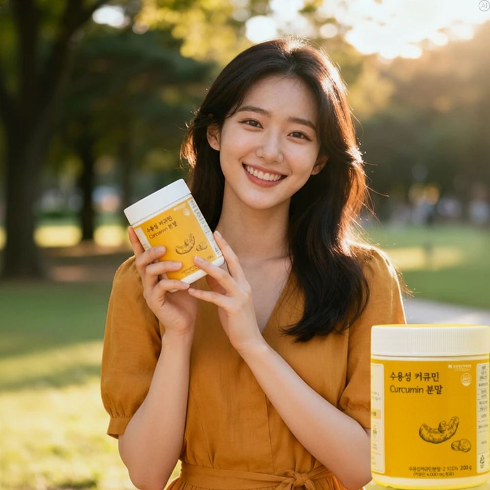 온가족 어린이 키즈 수용성커큐민분말 강황추출물 - 상품 이미지