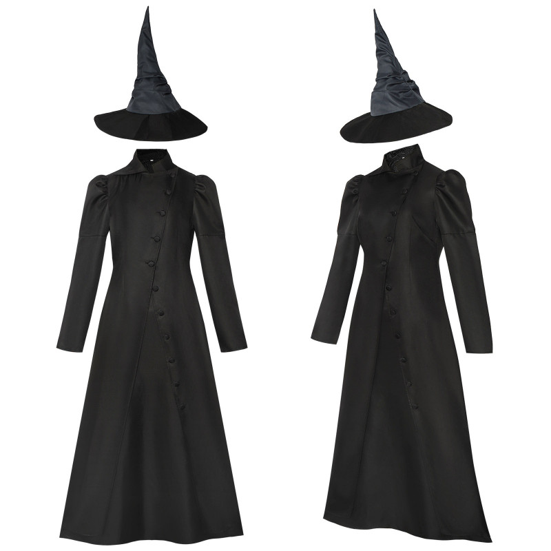 사악한 Elphaba 코스프레 의상 마녀 드레스 유니폼 서쪽의 할로윈 파티 여성 - 상세 이미지 4