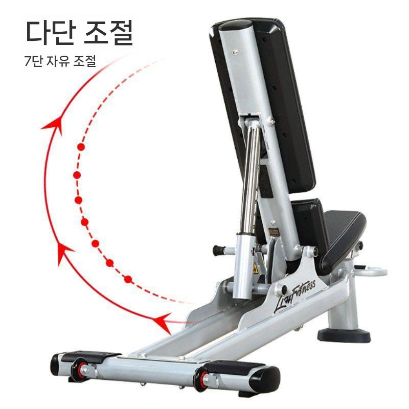 가정용 헬스벤치 벤치 보드 프레스 홈짐 각도조절 홈트 실버 - 상세 이미지 3