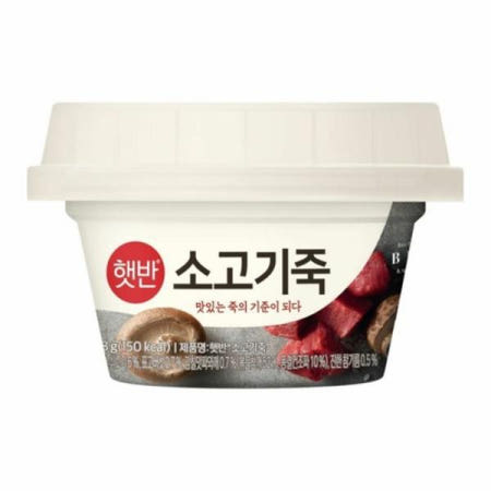 CJ 햇반 소고기죽 특별가 자취생 팬트리 268g 1개