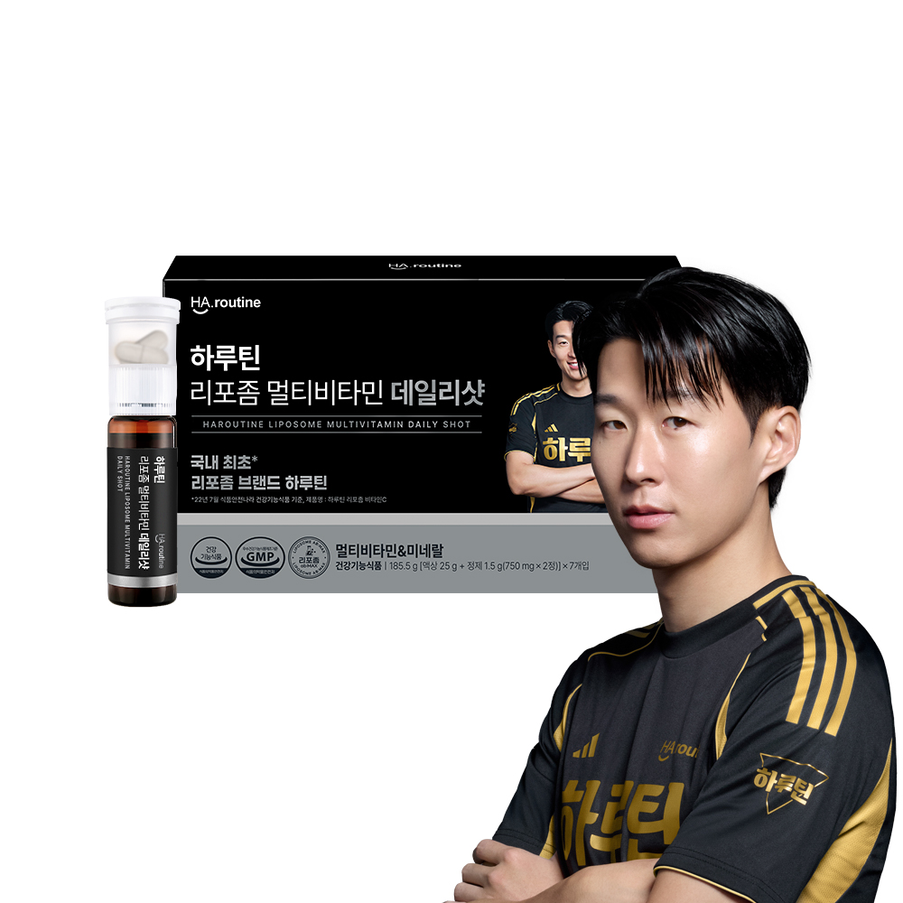 [손흥민 PICK] 하루틴 리포좀 멀티비타민 액상비타민 데일리샷 7개입 - 상품 이미지